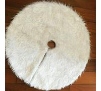 Bianco Natale Albero Gonna Base Finta Pelliccia Casa Pavimento Decorazione