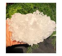 Bianco naturale Crystal Clear Cluster Pietra originale Quarzo Campione Rock Pietre preziose grezze Reiki Deco Crystal decorazione della stanza (Size : 800-900g)