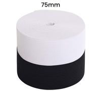 Bianco/Nero Corda Elastica Ampio 1mm-75mm Rotondo/Piatto per Cucito Pantaloni