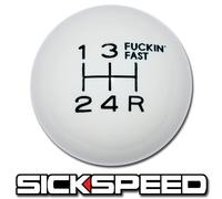 Bianco/Nero Fing Veloce Cambio Pomello 5 Velocità Corto Throw Selector UN2 Kit