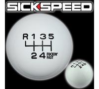 Bianco/Nero Fing Veloce Cambio Pomello 6 Velocità Corto Throw Selector UN2 Kit
