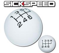 Bianco/Nero Vintage Cambio Pomello Per 6 Velocità Corto Throw Selector UN2 Kit