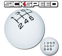 Bianco/Nero Vintage Cambio Pomello Per 6 Velocità Corto Throw Selettore UN2 Kit