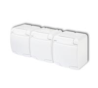 BIANCO NT 3X Z/U FLIP FLIP BIANCO IP54 MORSETTI JUNIOR GHE-3