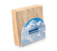 Bianco Nuvola Blu Treno Acrilico moderno portatovaglioli per Farmhouse Cocktail freestanding distributore di tovaglioli commerciali decorazioni per la casa per Farmhouse Cocktail