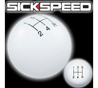 Bianco Ol' Skool Cambio Pomello Per 5 Velocità Corto Throw Selettore 12X1.25 S03