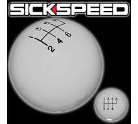 Bianco Ol' Skool Cambio Pomello Per 6 Velocità Corto Throw Selettore 12X1.75 S20