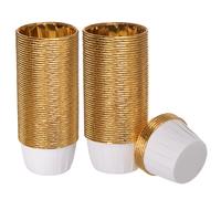Bianco Oro Cupcake Coppette,100pz Alluminio Lamina Standard Cupcake Fodere