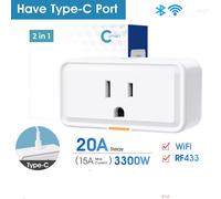 Bianco Outlet Wi-Fi Smart Home Portatile Presa Convertitore