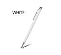(BIANCO) Penna stilo universale 2 in 1 GUUGEI per smartphone, tablet, spesso e sottile, disegno capacitivo