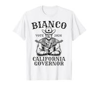 Bianco per Il governatore della California Rende la California di Nuovo Grande Maglietta