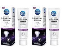 Bianco perla bianco e carbone attivo dentifricio per denti bianchi con effetto sbiancante istantaneo - rimuove lo scolorimento, garantisce un respiro fresco e protegge lo smalto dei denti, 75 ml