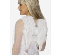 Bianco Piccolo Angel Wings Donna Piuma Costume Taglia 30 X 40cm