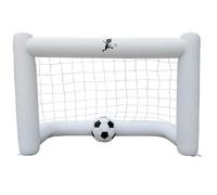 Bianco Porta da Calcio in Pvc Gonfiabile con Rete 160cm