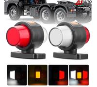 Bianco Rosso LED Ambra Neon Indicatore Laterale Luce X2 12V 24V Lampade Camion
