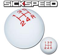 Bianco/Rosso Vintage Cambio Pomello Per 5 Velocità Corto Throw Selector UN2 Kit