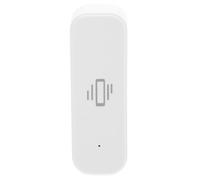 Bianco Sensore di Vibrazione per Sicurezza Porte ABS Zigbee | Allarme Cronologia Eventi, Installazione Nastro o Viti, Alimentazione 3v, per Famiglie e Locali