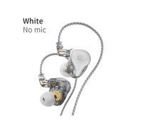 (bianco senza microfono) KZ ZAS 16 Unità di Azionamento Cuffie Ibride 7BA 1DD PCB Crossover Board Metallo