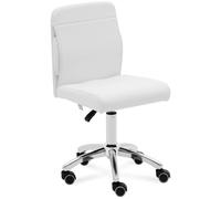 Bianco Sgabello con schienale - 48 - 62 cm - 150 kg - Bianco | physa