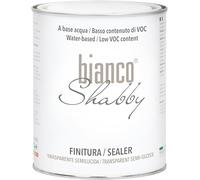 bianco Shabby Finitura Protettiva Trasparente Semi Lucida per Chalk Paint 1L - Antigraffio e Idrorepellente per Mobili, Legno, Arredo e Pareti