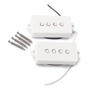 Bianco silenzioso 4 corde Jazz Bass Guitar Pickups Set fai da te parti di ricambio