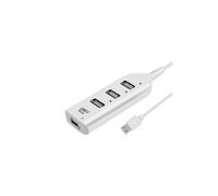 (BIANCO)Splitter hub USB multiplo portatile a 4 porte Compatibile con adattatore di espansione multiplo