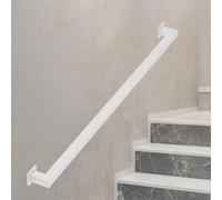 Bianco Square Scale il 2,7 m Indoor/Outdoor Ringhiera in Metallo Decorativo Ferro Parete Staffa di Sicurezza per la Decorazione Domestica Scala Guardrailil System