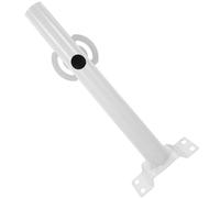 Bianco Staffa Braccio Metallo Solare, Lampione per Esterni | Supporto Semplice e Robusto, Installazione Facile, Uso per Parcheggio e Illuminazione Esterna, Design Essenziale