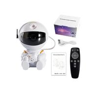 (Bianco stella) Proiettore di stelle Galaxy Night LED Light Astronauta Proiettore spaziale Nebulosa
