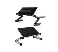 (Bianco) Supporto da scrivania regolabile per laptop Supporto ergonomico portatile in alluminio per