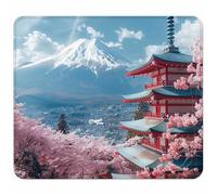 Bianco Tappetino Mouse Piccolo 340x280mm, Tappetini Mouse Gaming Montagna, Mousepad Impermeabile e Antiscivolo, con Bordo Cucito, Pratica e Facile da Pulire, Ufficio, Laptop, PC, Regalo L-6303