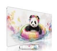 Bianco Tappetino Mouse xxl 500x250x3mm Gaming Mouse Pad Accessori Scrivania Sottomano Antiscivolo Grande Computer Tastiera Mousepad Panda Tappetino PC Waterproof Base in Gomma, per Laptop Casa w-6482