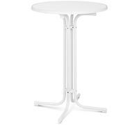 Bianco Tavolo da bar - Ø 80 cm - pieghevole - bianco | Royal Catering