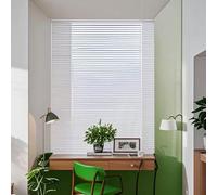 Bianco Veneziana in Alluminio Oscurante, Protezione dalla luce e ai Raggi Solari, Per privacy, Kit di Montaggio Incluso, Personalizzabile (140×210cm)