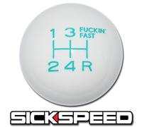 Bianco/Verde Blu Fing Veloce Cambio Pomello Per 5 Velocità Corto Throw Leva