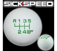 Bianco/Verde Fing Veloce Cambio Pomello 6 Velocità Corto Throw Selector UN2 Kit