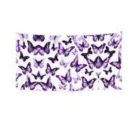 Bianco Viola Farfalle Stampa Interni Esterni Eventi Riutilizzabile Facile Appendere Festivo Festivo Banner Decorazione Vac