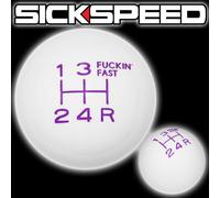 Bianco/Viola Fing Veloce Cambio Pomello 5 Velocità Corto Tiro Selettore UN2 Kit