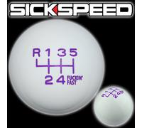 Bianco/Viola Fing Veloce Cambio Pomello 6 Velocità Corto Tiro Selettore UN2 Kit