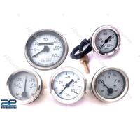 Bianco Viso Tachimetro Speedo Temperatura Olio Carburante Calibro Per Willys MB
