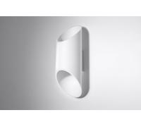 Bianco Wandleuchte Up & Down tondo Alluminio Faretto G9 Ø10cm H:30cm Parete [EEK: F]