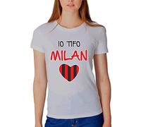 BIANCO5-6T-SHIRT Donna Bambina IO TIFO Milan