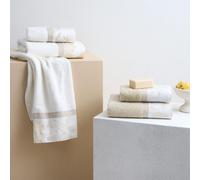 Biancoperla Set 4 asciugamani viso e ospite linea Beethoven