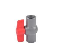 BIANMTSW 1 PCS 1/2"~1.5 inch Thread And Socket Type PVC Ball Valve with Switch Garden Irrigation Fittings Aquarium Fish Tank Valve(Female 1.2 inch)