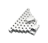 BIANMTSW 1PC 40x25mm G3/8" in G1/4" out 2 Sides x 2-12 Ways Aluminium Alloy Distributor Manifold Splitter Block Pneumatic Air Fitting(2 Sides x7 Ways)