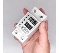 BIANMTSW 1Pcs Adjustable Over Voltage Under Voltage Reclosing 40A 63A 230V Protector Relay Limit Over Current Protection Dual Digital Display(40A)