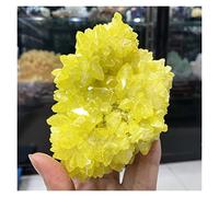 BIANMTSW Cristalli 1pc Pietra Grezza Naturale Cluster di Cristallo Grezzo Grezzo Giallo Bulk Zolfo Nativo Solido Zolfo di Roccia for la Decorazione Domestica 10-12 CM Collezioni di casa