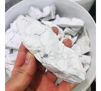 BIANMTSW Cristalli e Pietre Naturali 1pz 50g-200g Pietra di Quarzo Grezzo Naturale Turchese Bianco Cristalli Grezzi for la Decorazione Collezioni di casa (Color : 1pc 112g-135g)