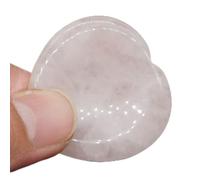 BIANMTSW Cristalli e pietre Pietra di palma a forma di cuore Pollice Pietra Tasca Pietra preziosa naturale Quarzo Massaggio con dita Collezioni di casa (Color : Rose Quartz, Size : 1.5 Inch)