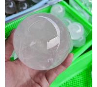 BIANMTSW Decorazione della casa 50mm-120mm Naturale Lucido Islanda Spar Sfera di Cristallo Miele Sfera di Calcite for Feng Shui 1pc Pietre Collezioni di casa (Size : 50-55mm)
